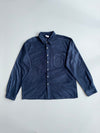 Columbia Fleece Button-Up Shirt Jacket – Navy (XL)