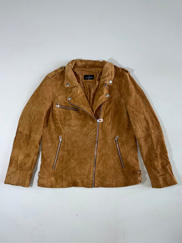 The Outerwear Premium Original Suede Leather Jacket Women’s (L)