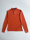 Polo Ralph Lauren Orange Heather Long Sleeve Pique Polo (Slim Fit) – (XS)