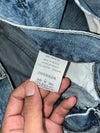 Lee Relaxed Fit Distressed Blue Jeans (W:38|L:42)