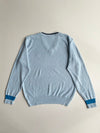 Lacoste V-Neck Tipped Sweater – Sky Blue (XL)