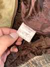 Distressed Brown Leather Shearling Aviator Flight Jacket (S/M)