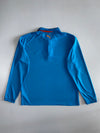 Puma | Cat Logo Long Sleeve Performance Polo | Electric Blue & Orange (2XL)