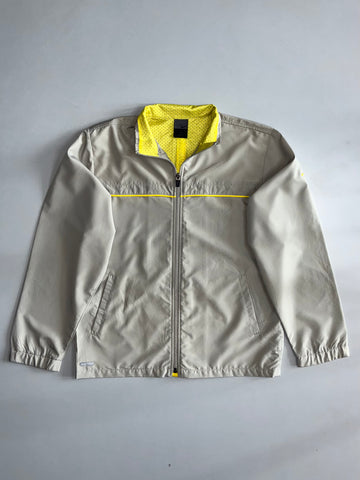 Nike Dri-Fit Beige & Yellow Accent Windbreaker Jacket (M)