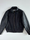 Quinze Serge Blanco Wool-Leather Varsity Jacket (XL)