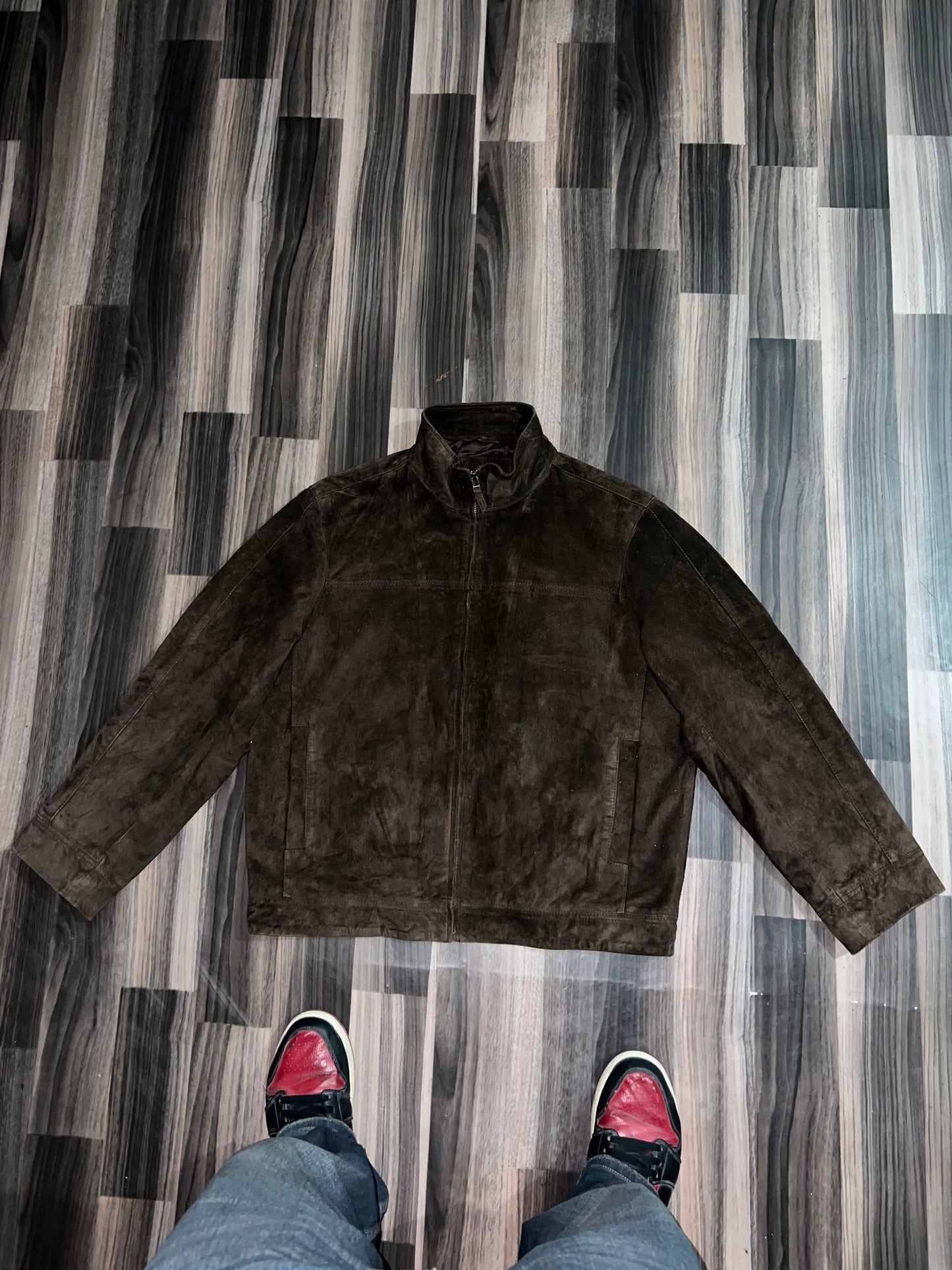 ZUltra Premium Original Sued Leather Jacket (L/XL)