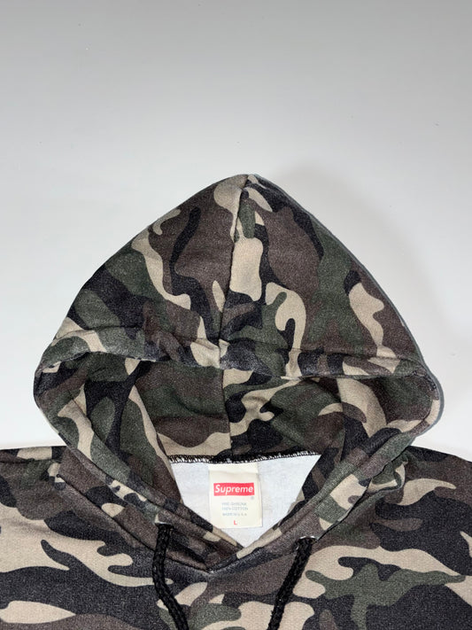 Supreme Camo Box Logo Hoodie - Green Camouflage, Men's (M)