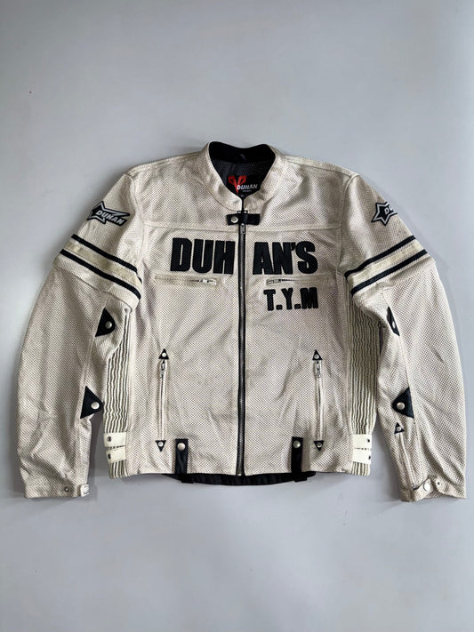 Duhan Original Moto Sports T.Y.M Embroidered Mesh Racing Jacket with Detachable Arm (XL)