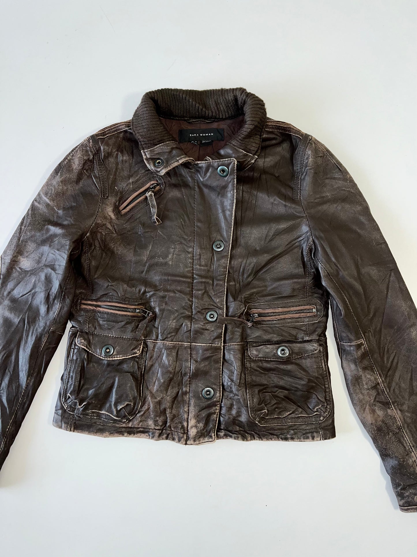 !                                                                                                               Zara Womens Original Leather (XS)