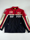 Ferrari F1 Racing Jacket with Embroidered Sponsor Patches,(XL)
