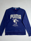 Puma Navy Sports Lifestyle Cougar Graphic Crewneck Sweatshirt (M)