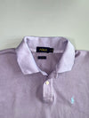 Polo Ralph Lauren Custom Fit Teal Pony Logo Lavender Lilac Pique Cotton Polo T-Shirt (L)