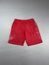 Adidas Originals Trefoil Logo Red Sweat Shorts (W:34) (L:22)