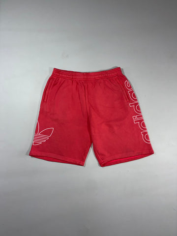 Adidas Originals Trefoil Logo Red Sweat Shorts (W:34) (L:22)