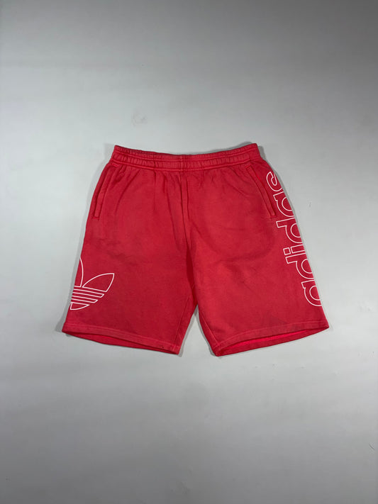 Adidas Originals Trefoil Logo Red Sweat Shorts (W:34) (L:22)