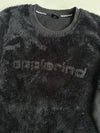 Applerind Fuzzy Fleece Crewneck Sweatshirt – Black (M)