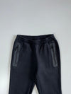 Adidas Black Zip-Pocket Fleece Joggers (W:28|L:37)