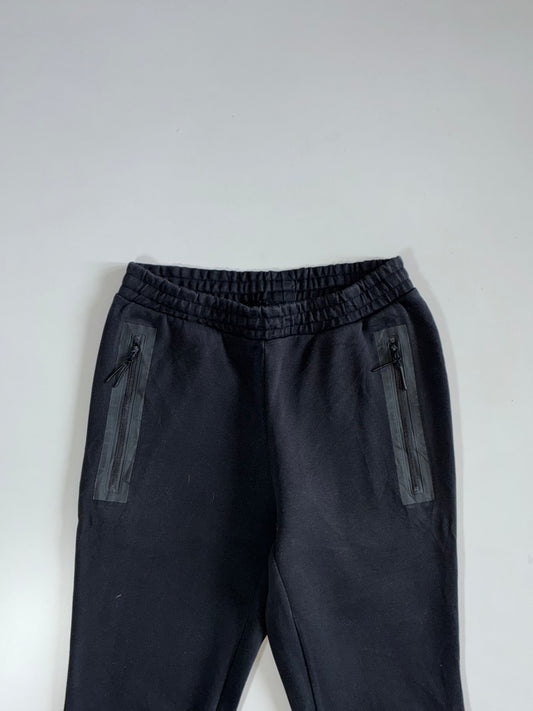 Adidas Black Zip-Pocket Fleece Joggers (W:28|L:37)
