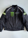 Monster Energy Embroidered Armour Motorsports Racing Jacket With removable Lining (Paded)(XL)