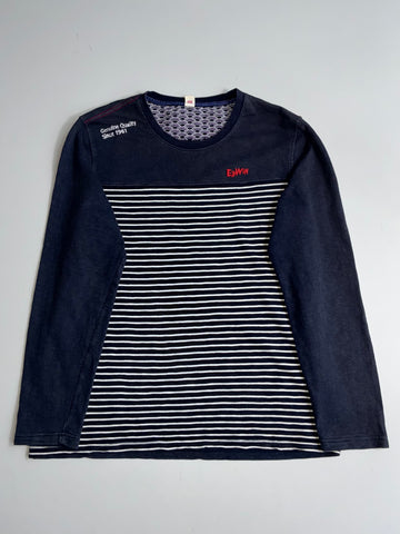 Edwin | Navy Striped Long Sleeve(Xl)