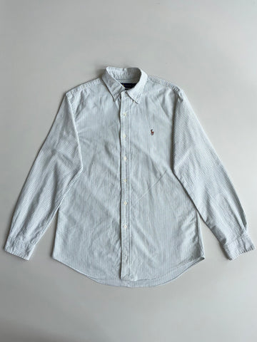 Ralph Lauren Oxford Stripe Button Down Shirt – Green/White(M)