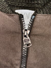 Zara Knit Puffer Gilet Vest – Olive Green (S)