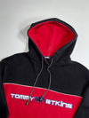 Tommy Jeans | Black Red Colorblock Tommy Atkins Hoodie (XL)