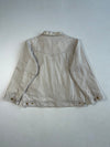 Vintage Diesel Cream Zip-Up Cotton Work Jacket (2XL)