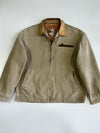 Vintage Marlborn Classic’s Original Hard Cotton Jacket W/ Leather Collar RARE (L)