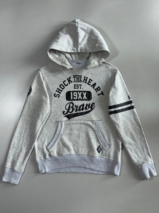 Shock The Heart “Brave” Graphic Pullover Hoodie (M)