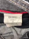 Oni Arai Black Acid Wash Paint Splatter Denim Jeans (W:33) (L:43.5)