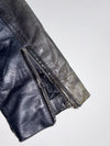 100% Goat Leather Moto Jacket – Black – EU 38 (S)
