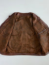 Super Premium Original Brown Leather Vest (L)