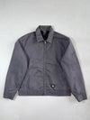 Vintage Dickies Grey Quilted Lined Eisenhower Work Jacket (XL)