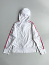 Vintage Y2K Adidas White & Pink 3-Stripe Hooded Windbreaker Jacket  woman’s – (S)