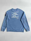 National Geographic Light Blue Crewneck Sweatshirt – Sleeve Patch (S)