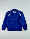 Reebok Japanese Kanji Quarter Zip Track Top – Royal Blue (M)