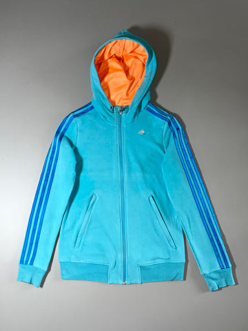 Adidas 3-Stripe Full-Zip Hoodie: women's (XS)