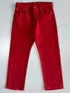 Vintage Levi’s 501 Red Denim (W:32|L:39)