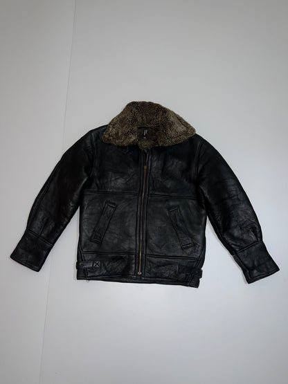 ZSuper Rare Leather Jacket | Fur inside (L)