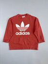 Adidas | Oversized Trefoil Sweatshirt | Rust Red (2XL)