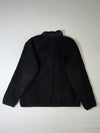 Carhartt WIP Sherpa Fleece Zip Jacket with Nylon Pocket – Black (M)