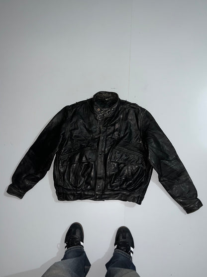 ZSuper Rare Original Leather Jacket (Many hidden pockets) (L)