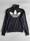 Adidas Firebird Black Track Jacket with White Stripes (S)