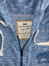 Roots Canada | Blue Marled Zip-Up Hoodie (XS)