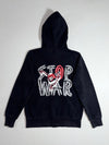 BSX Miniche Black "Stop War" Skull Zip-Up Hoodie (S)