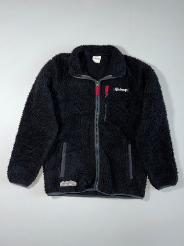 Vintage Jeep Sherpa Fleece Jacket – Black "Since 1941"(S)