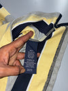 Nautica Striped Pique Polo Yellow Navy Grey (L)