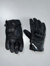BLH Black Leather Motorcycle Racing Gloves (Protected)