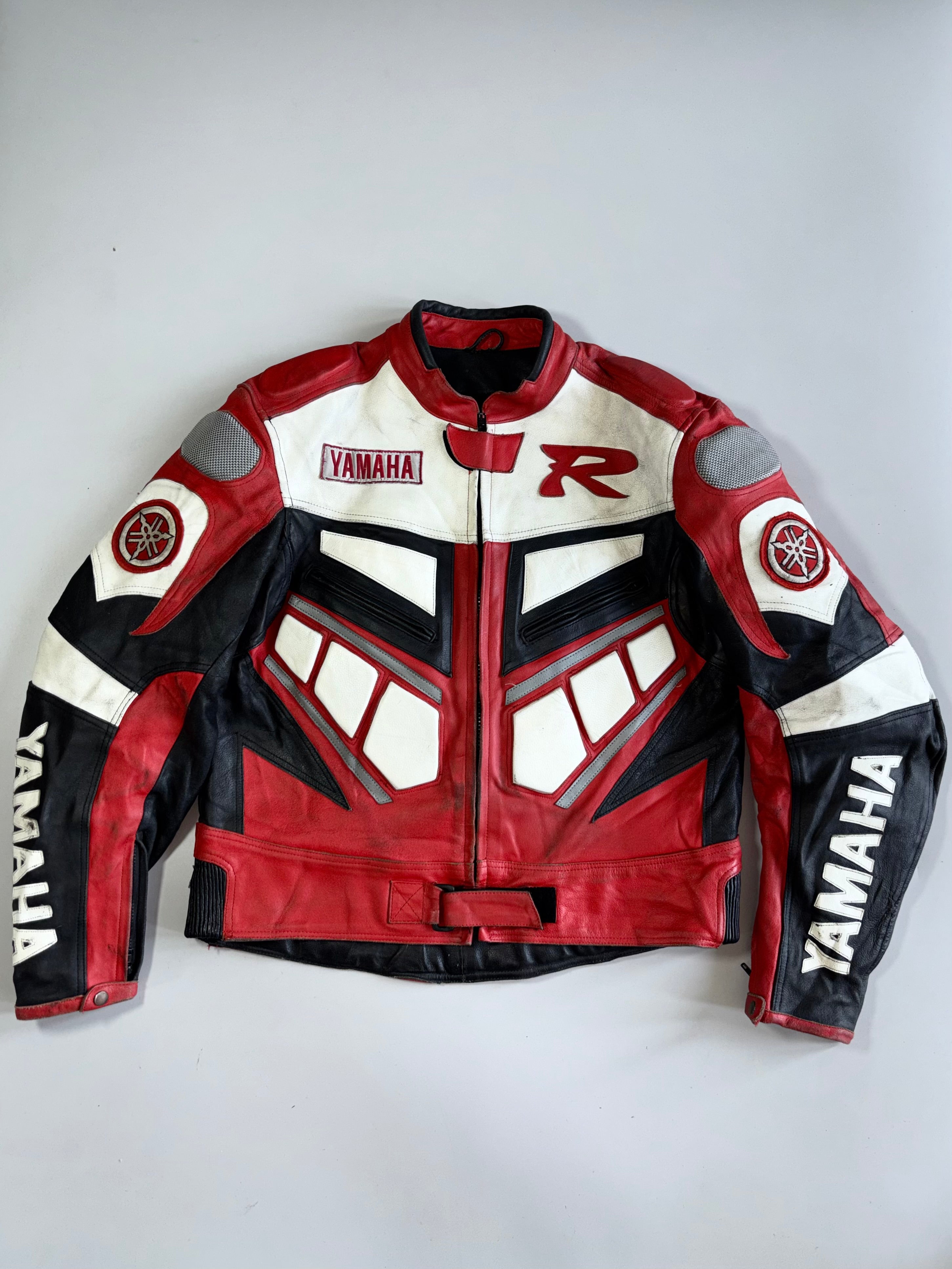 Yamaha R-Series Colorblock Appliqué Armored Leather Motorsport